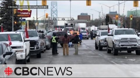 Windsor police seek additional officers to help with protest at Ambassador Bridge