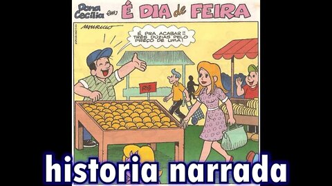 Dona Cecília em-É dia de feira | Gibis do Rapha