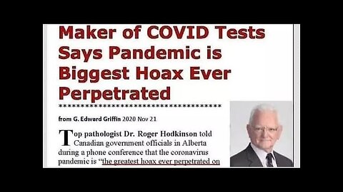 🇨🇦 Dr. Roger Hodkinson: Everything is a lie.@Self Awareness