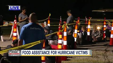 Thousands at Pasco County Fairgrounds for Hurricane Irma D-SNAP food assistance program