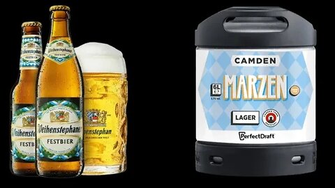 Weihenstephaner Festbier 500ml Bottle 5.8% ABV Vs Perfectdraft ProCamden Marzen Lager 5.7% ABV