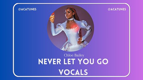 MUSIC VOCALS Chloe Bailey - NEVER LET YOU GO Vocals