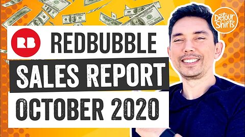 My RedBubble Sales - October 2020! Review of my income. Results on how to make money online.