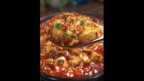 Mapo tofu, spicy and delicious, delicious with rice