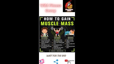 🔥How to gain muscle mass🔥#shorts🔥#viralshorts🔥#fitnessshorts🔥#wildfitnessgroup🔥