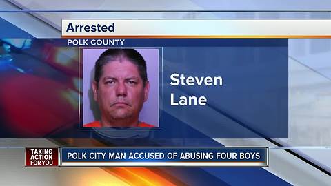 Polk man arrested for allegedly molesting 4 boys