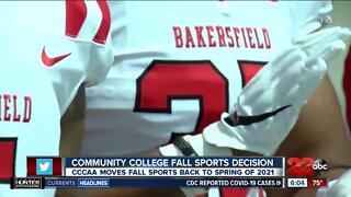 CCCAA moves fall sports back to spring of 2021