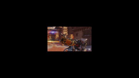 Tracer's Pulse Bomb can't even stop the Bastion Rampage