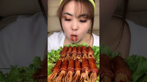 Eating food challenge ASMR