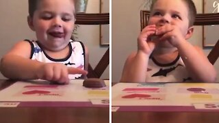 Close Calls: Kid Barely Passes "Leave It" Challenge