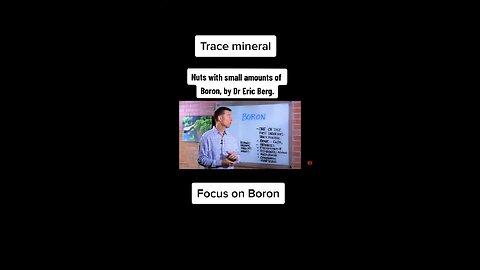 Boron trace mineral