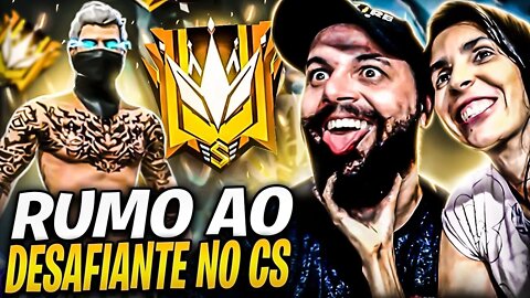 🔥FREE FIRE E SIGMA AO VIVO🔥RUMO AO DESAFIANTE NO CS 4X4 100 ESTRELAS CHEGANDO🔥CÓDIGO DE EQUIPE🔥