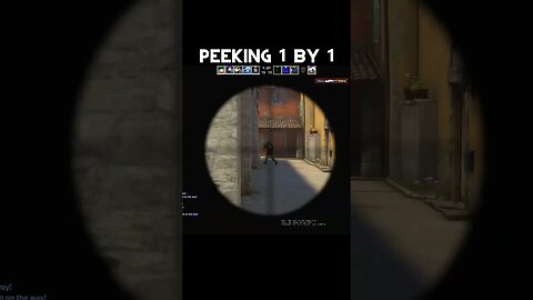 How to peek 1 by 1🔥 #csgo #csgoclips #inferno