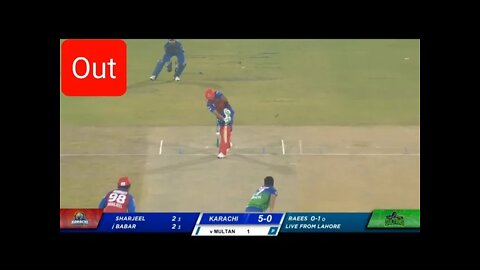 Babar Azam Vs Rumman Raees | Rumman Raees LBW Babar Azam| Babar azam Out | Babar azam psl