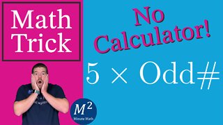 Multiply 5 with an Odd Number | Minute Math Tricks - Part 33 #shorts