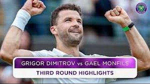 Grigor Dimitrov vs Gael Monfils / Highlights / Wimbledon 2024