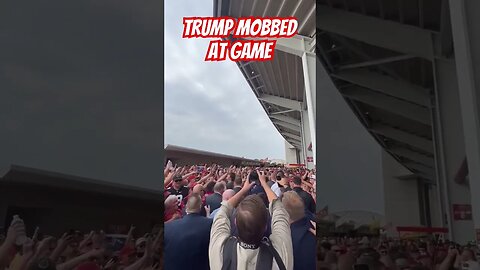 Trump Mobbed at Football game! Most loved President ever! #trump