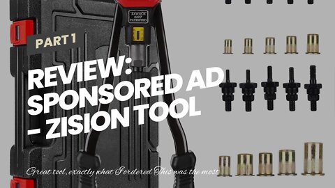 Review: Sponsored Ad - zision tool 16″Hand Riveter Rivet Tool Professional Installation kit Inc...