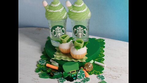 Teelie's Fairy Garden | Green St. Patrick's Day Starbucks's With Straws | Etsy Products