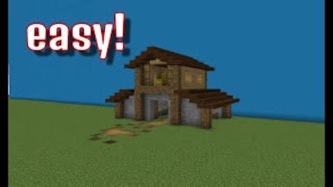 Minecraft: (How To Build A Easy Barn Tutorial)