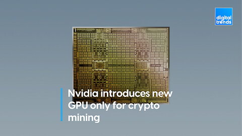 Nvidia Creating GPUs Just For Crypto Mining