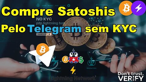 Como comprar Satoshis de BTC sem KYC, LNp2pBOT no Telegram via LN