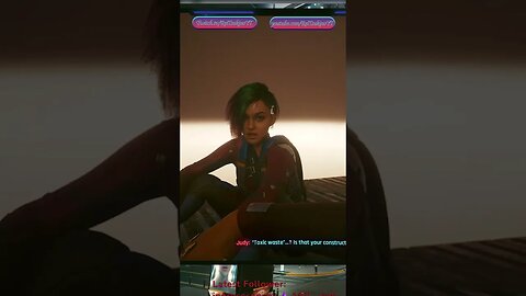 Apparently Johnny doesn't like us diving in toxic lakes - Cyberpunk 2077