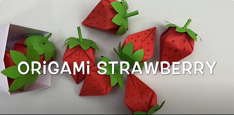 DIY PAPER STRAWBERRY / Paper Crafts For School / Paper Craft