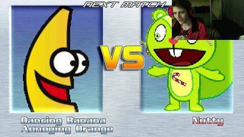 Fruit Characters (Annoying Orange And Dancing Banana) VS Nutty The Squirrel In A Battle In MUGEN