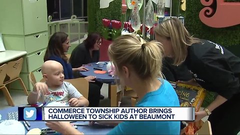 Commerce Township author brings Halloween to sick kids at Beaumont