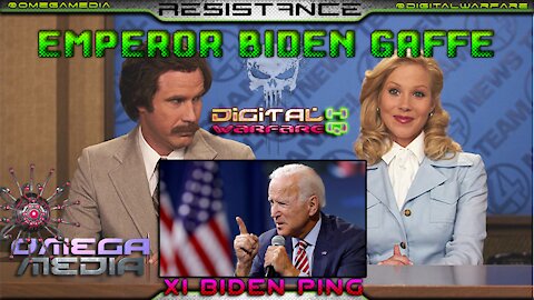 DIGITAL WARFARE - POOPUS EMPEROR XI BIDEN PING, MAKES A LITTLE GAFFE, FOR THE 666TH TIME... :) MEME