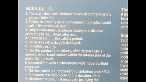 BYD Care Masks Say On Box, says they don't eork