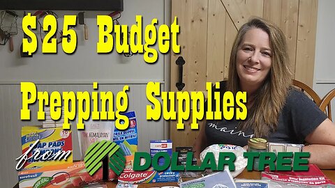 $25 Budget Prepper Supply Haul from Dollar Tree ~ Preparedness