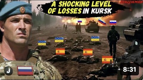 SHOCKING LOSSES: Russian Marines Destroyed a Large Group of Spanish and Ukrainian Soldiers in KURSK