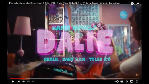 Kamo Mphela, Khalil Harrison & Tyler ICU " DALIE" [teat Baby S.O.N](official music video)