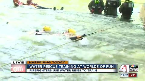 Water rescue training at Worlds of Fun