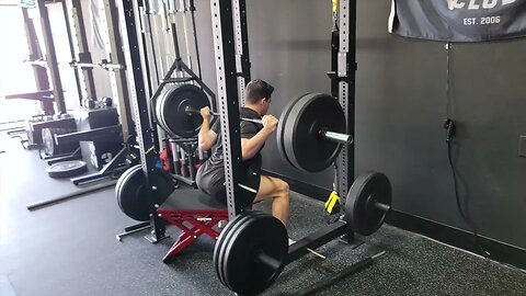 Barbell Low Bar Sumo Box Squat