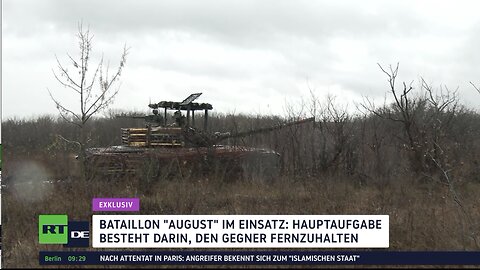 Exklusiv: Den Feind von Lugansk fernhalten – Das Panzerbataillon "August"