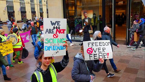 Cardiff 22nd January 2022 - Freedom & End NHS Mandate Rally