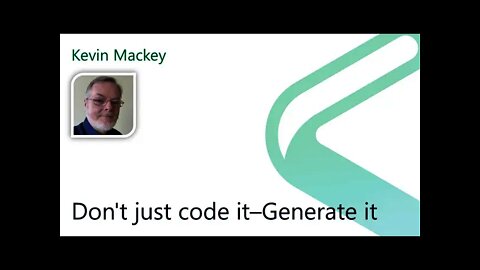 2021 Data.SQL.Saturday.LA presents: Don't just code it–Generate it