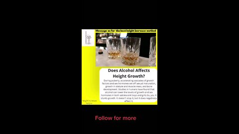 Does alcohol affects height growth?