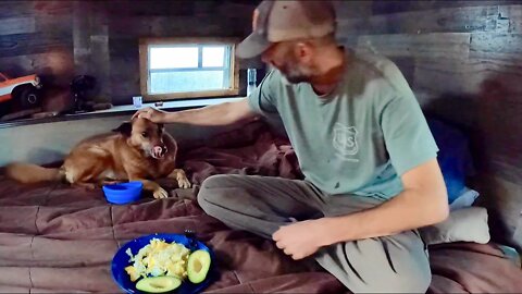 Off-Grid Ranch Living - A Few Quiet Mornings in the Vintage Camper with Sierra