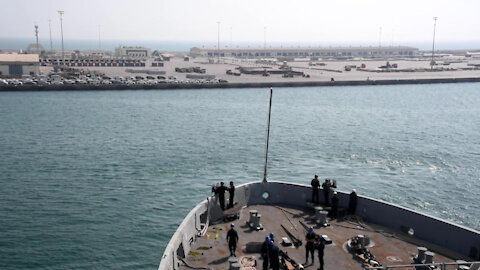 USS Portland (LPD 27) Arrives at Bahrain