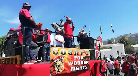 SOUTH AFRICA - Cape Town - Cosatu March (Video) (gza)