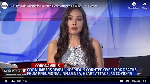 OANN - CDC Reveals Hospitals Counted Heart Attacks as COVID-19 Deaths