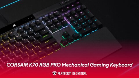 CORSAIR K70 RGB PRO Mechanical Gaming Keyboard Polycarbonate Keycaps The Legend Continues