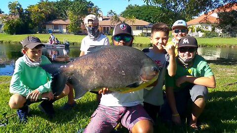 Fishing Giant Monster Pacu in Miami