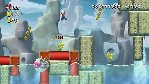 Porcupuffer Falls - New Super Mario Bros. U Deluxe (Rock Candy Mines)