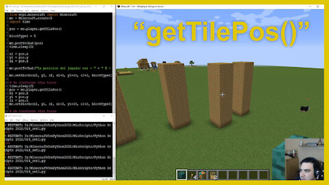 Coding Con Minecraft 2021 - funcion "getTilePos()"