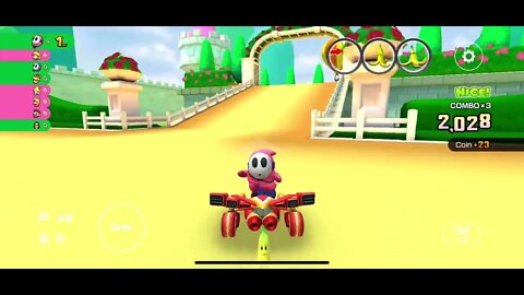 Mario Kart Tour - DS Peach Gardens Gameplay & OST (Peach vs. Bowser Tour NEW Course)